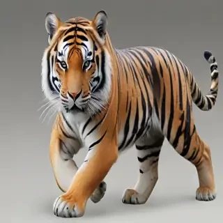 transparent tiger
