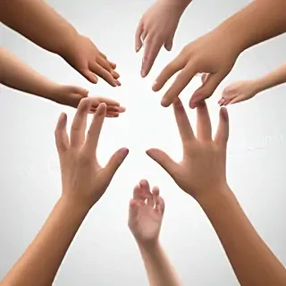 hands reaching out png