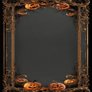 halloween border transparent