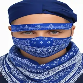 blue bandana png