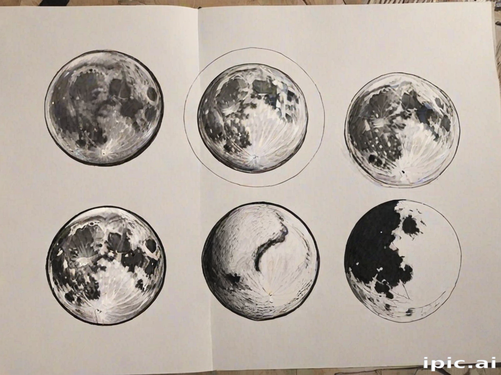 aesthetic moon drawings