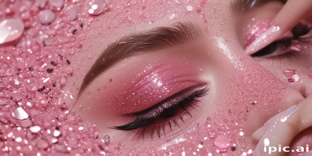 pink glitter aesthetic