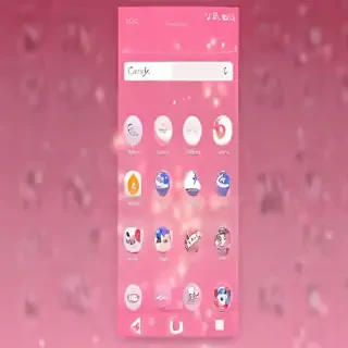 pink home screen