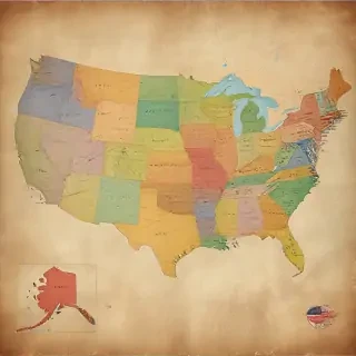 map united states
