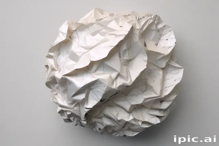 crumpled up paper