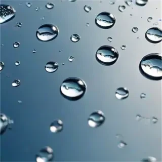 water droplets transparent