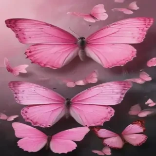 images of pink butterflies