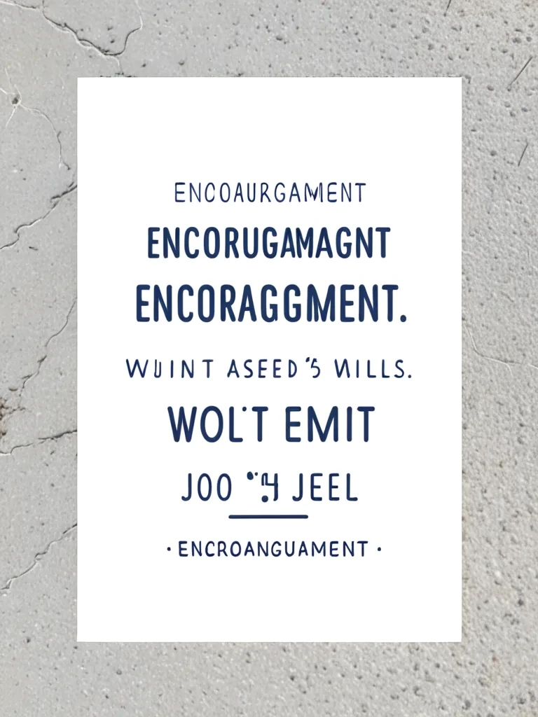 encouragement