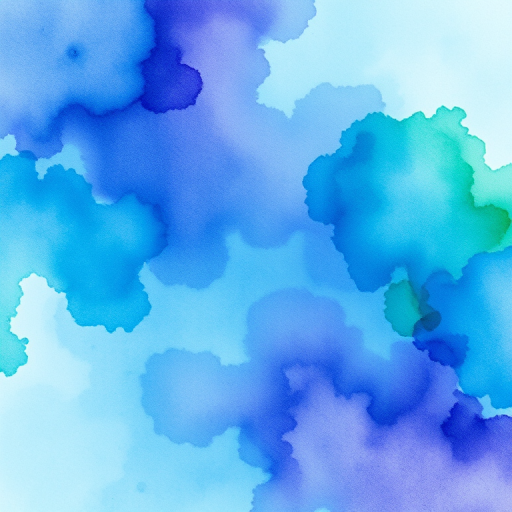 Create an abstract watercolor texture with vibrant blue, green, and purple hues, shot from a top-down view using a high-resolution DSLR camera at f/8 aperture, ISO 100, and a shutter speed of 1/125s to enhance image clarity and detail.