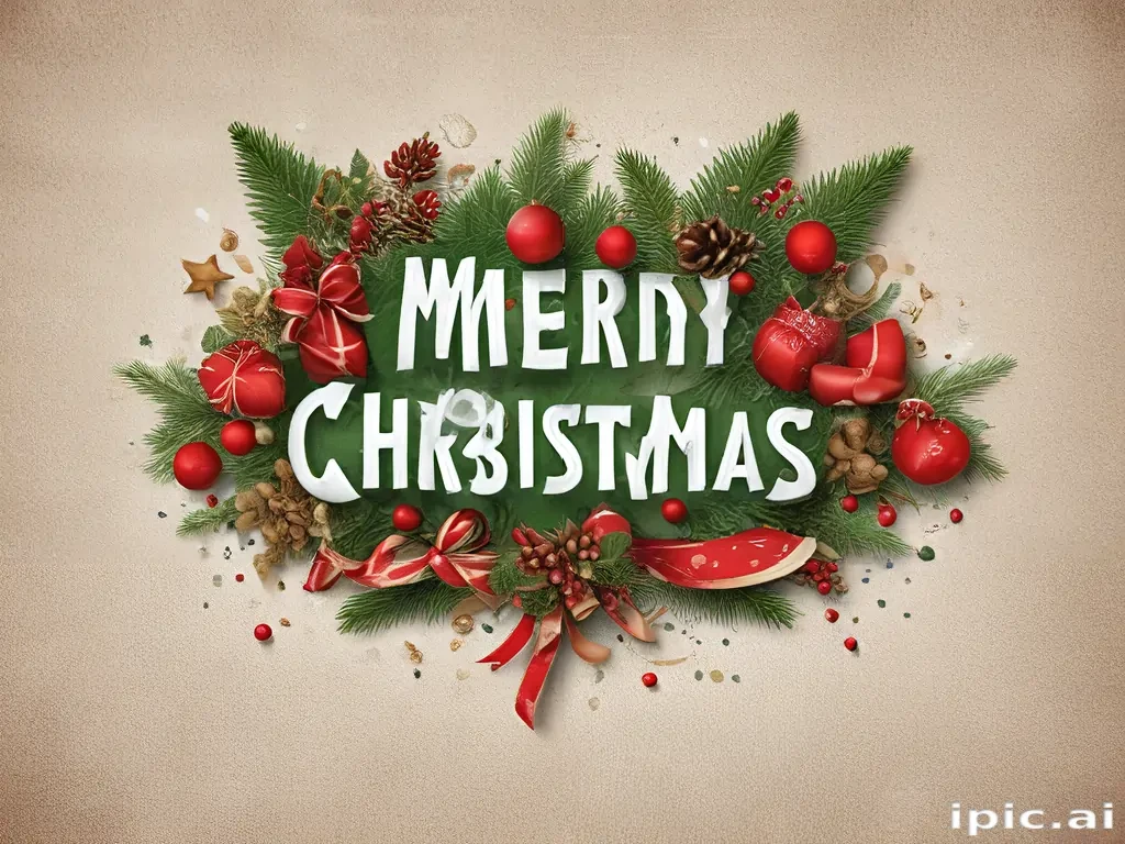 text merry christmas png