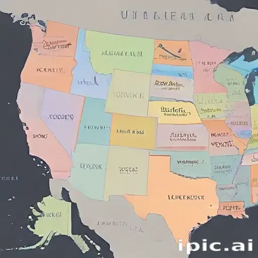 united states map with state names