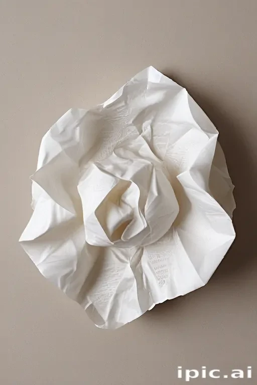 crumpled up paper