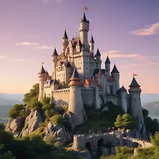 cartoon castle