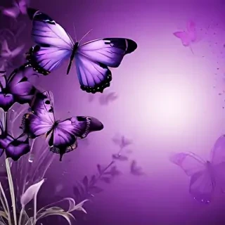 purple butterflies wallpaper