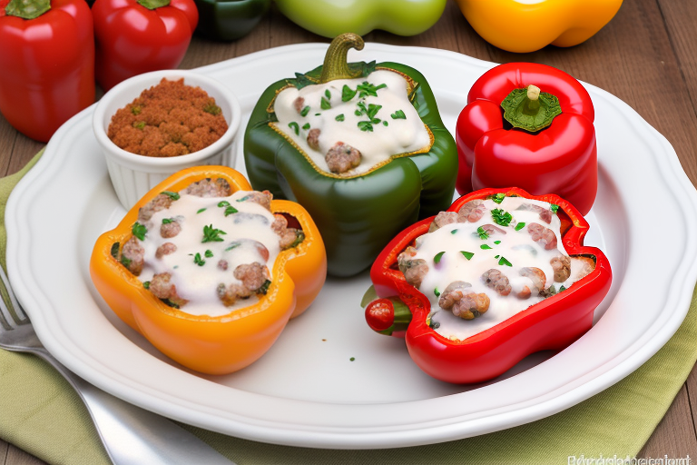 sausage cream cheese stuffed peppers