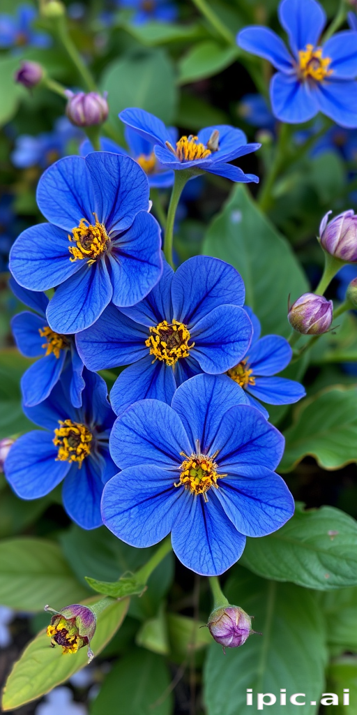 blue flowers png