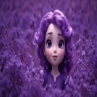 purple cute