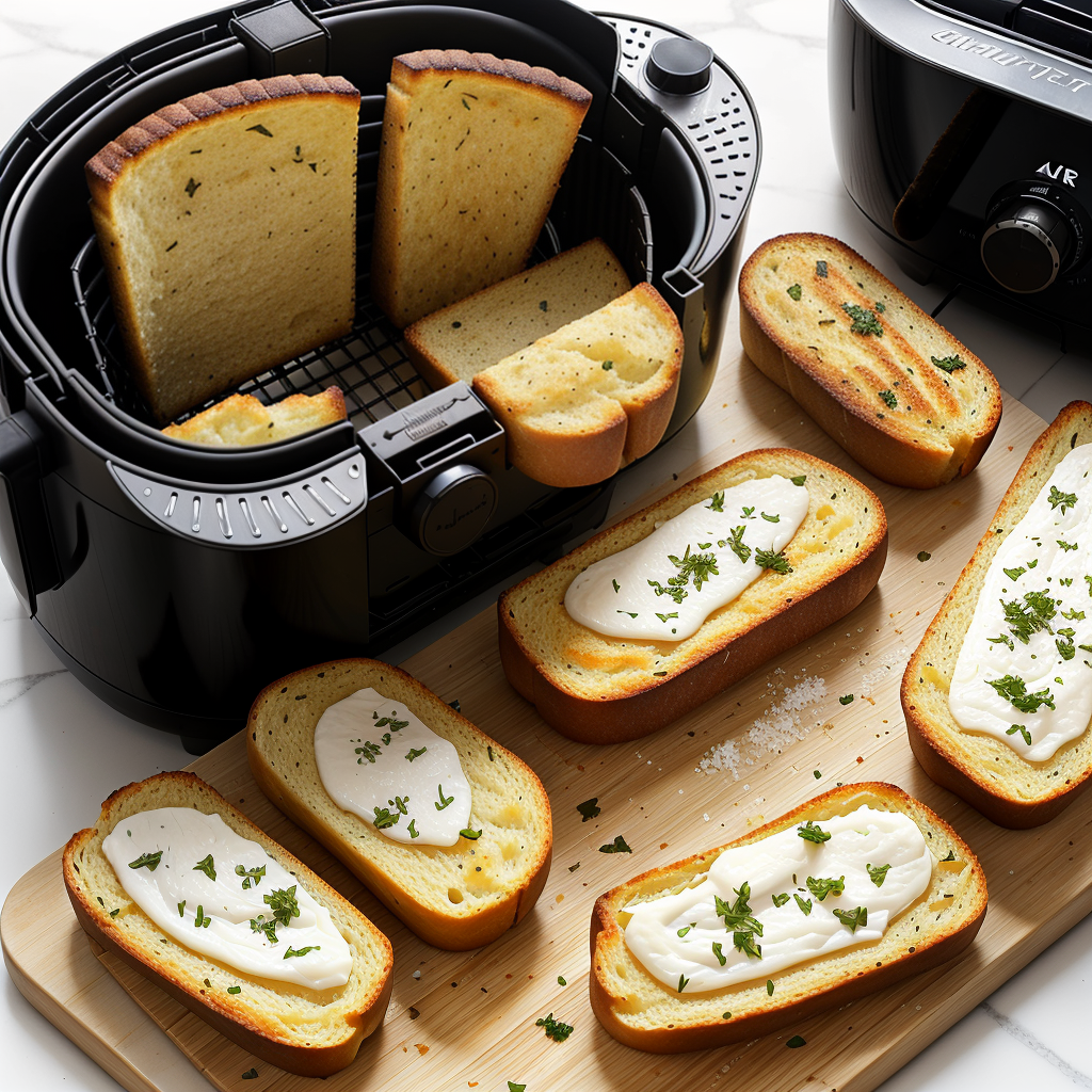 air fryer frozen garlic bread