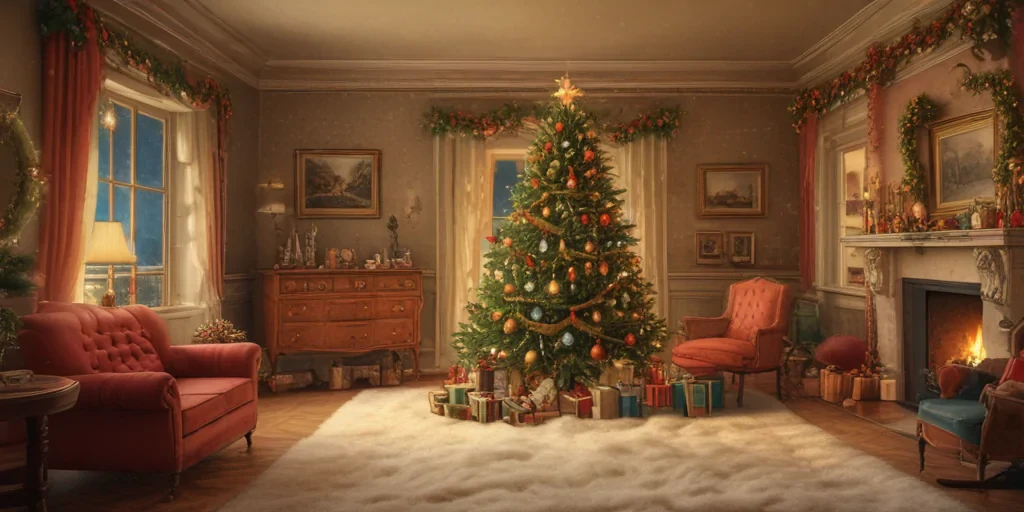 vintage christmas illustration