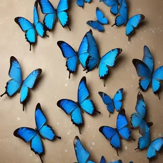 blue butterfly background