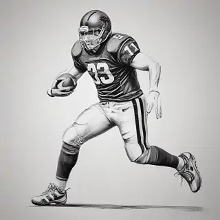 football drawing