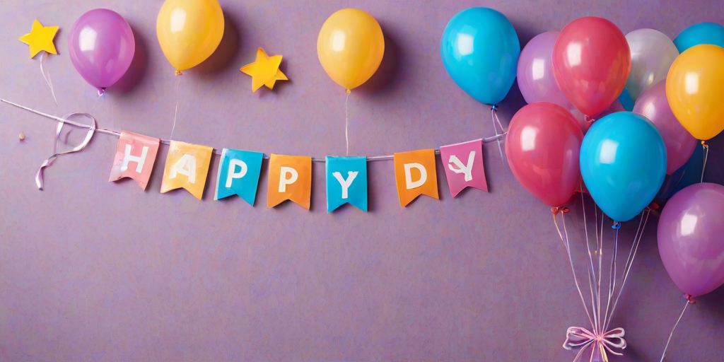 happy birthday banner png