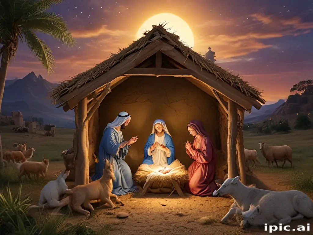 merry christmas nativity images free