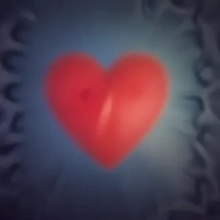 blurry heart