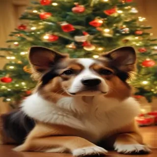 christmas dog backgrounds