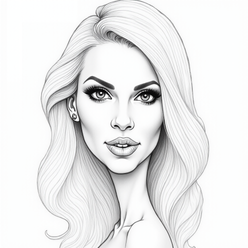 britney spears caricature. A pencil-drawn caricature of the actress britney spears