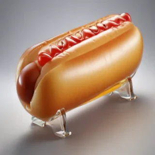 transparent hot dog