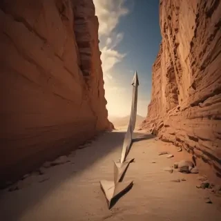 downward arrow