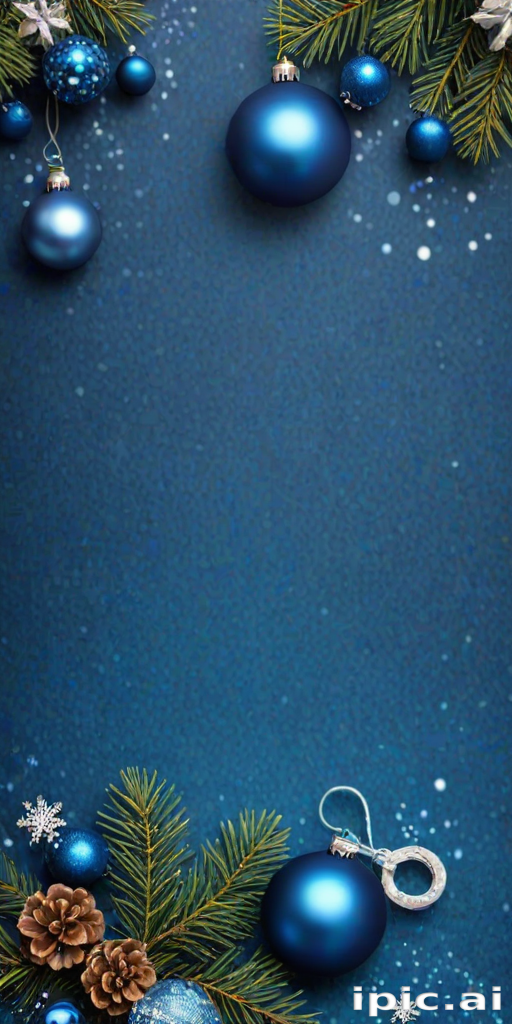 blue christmas bg