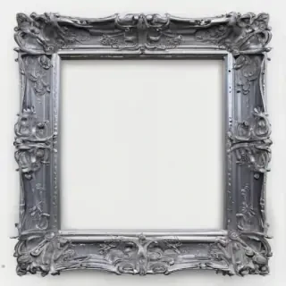 silver frame png