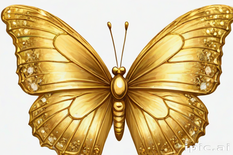 golden butterfly png