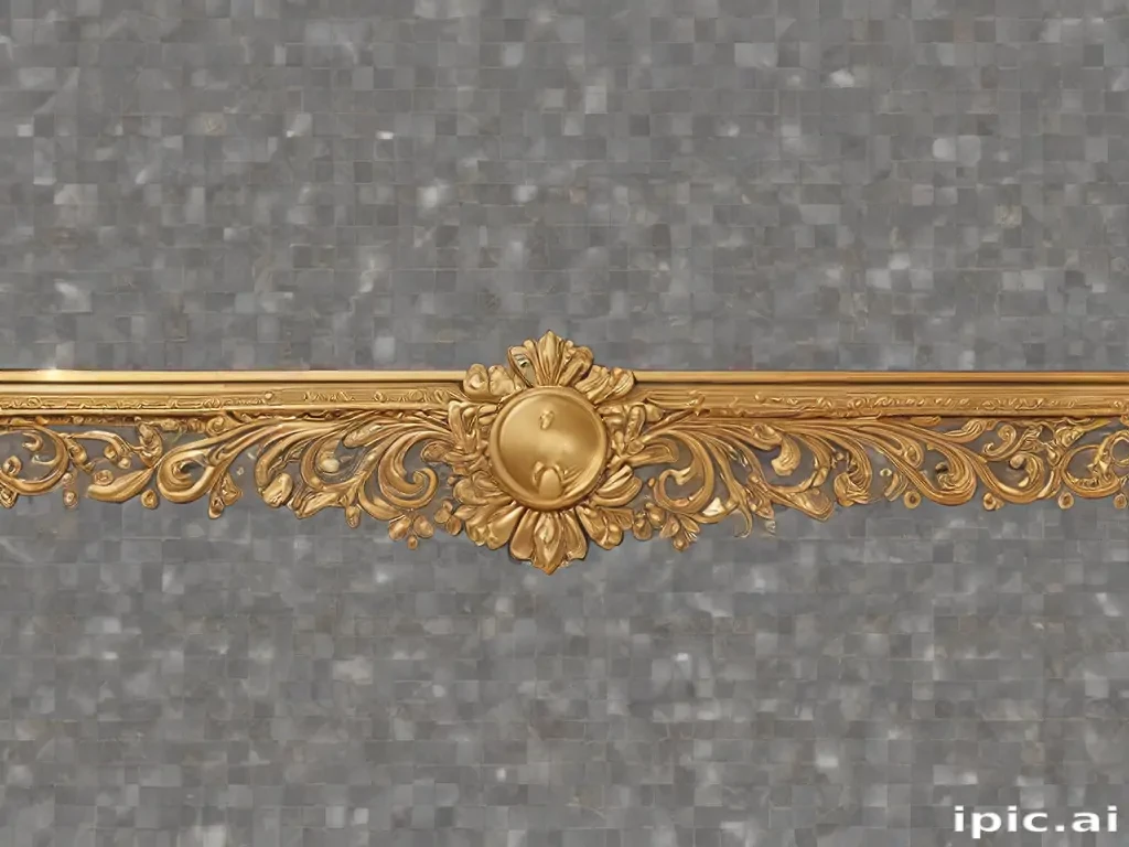 transparent background gold border