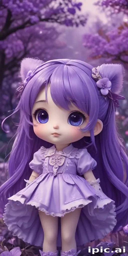 kawaii cute purple wallpaper