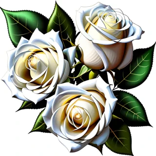white roses png