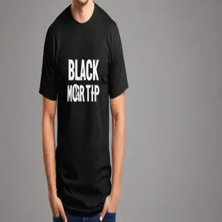 black t shirt mockup