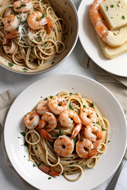 shrimp pasta white wine sauce