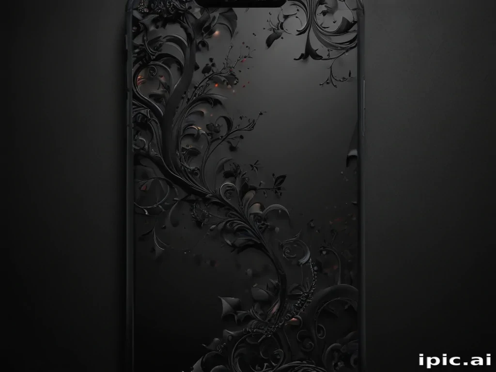 phone wallpaper black