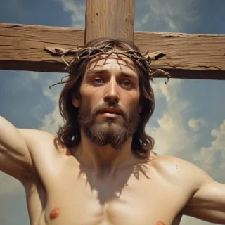 a picture of jesus on the cross