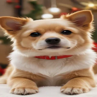 christmas wallpaper dog