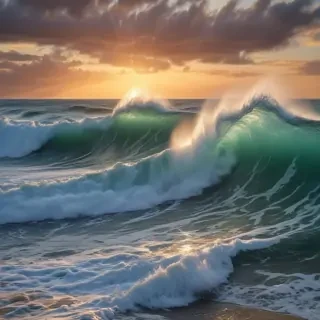 waves transparent