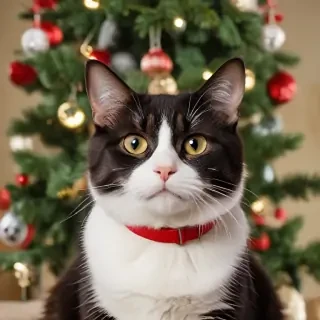 christmas cat background