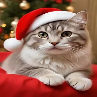 cat christmas wallpaper