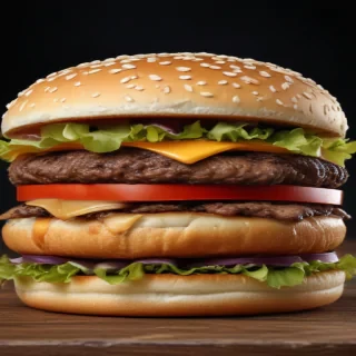 burger clipart black and white