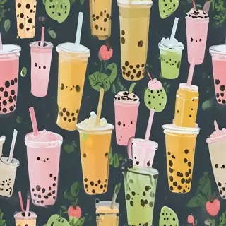 bubble tea wallpaper