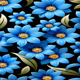blue flowers background