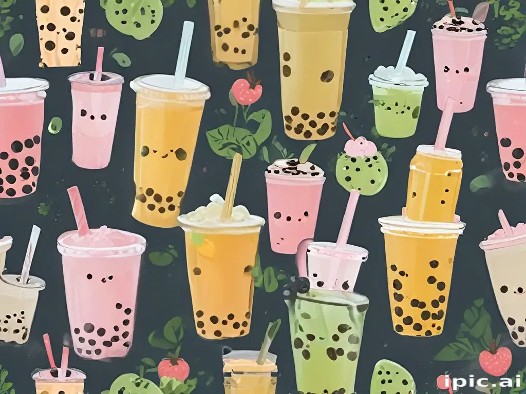 bubble tea wallpaper